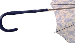 Il Marchesato Flowered Marguerite Parasol - Blue Leather Handle New