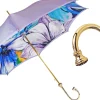 Il Marchesato Flowered umbrella in shades of lilac Outlet
