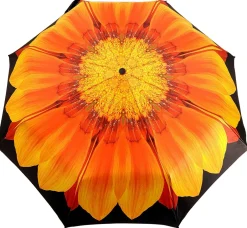 Il Marchesato Foldable Women's Umbrella - Orange Flower Pattern Outlet