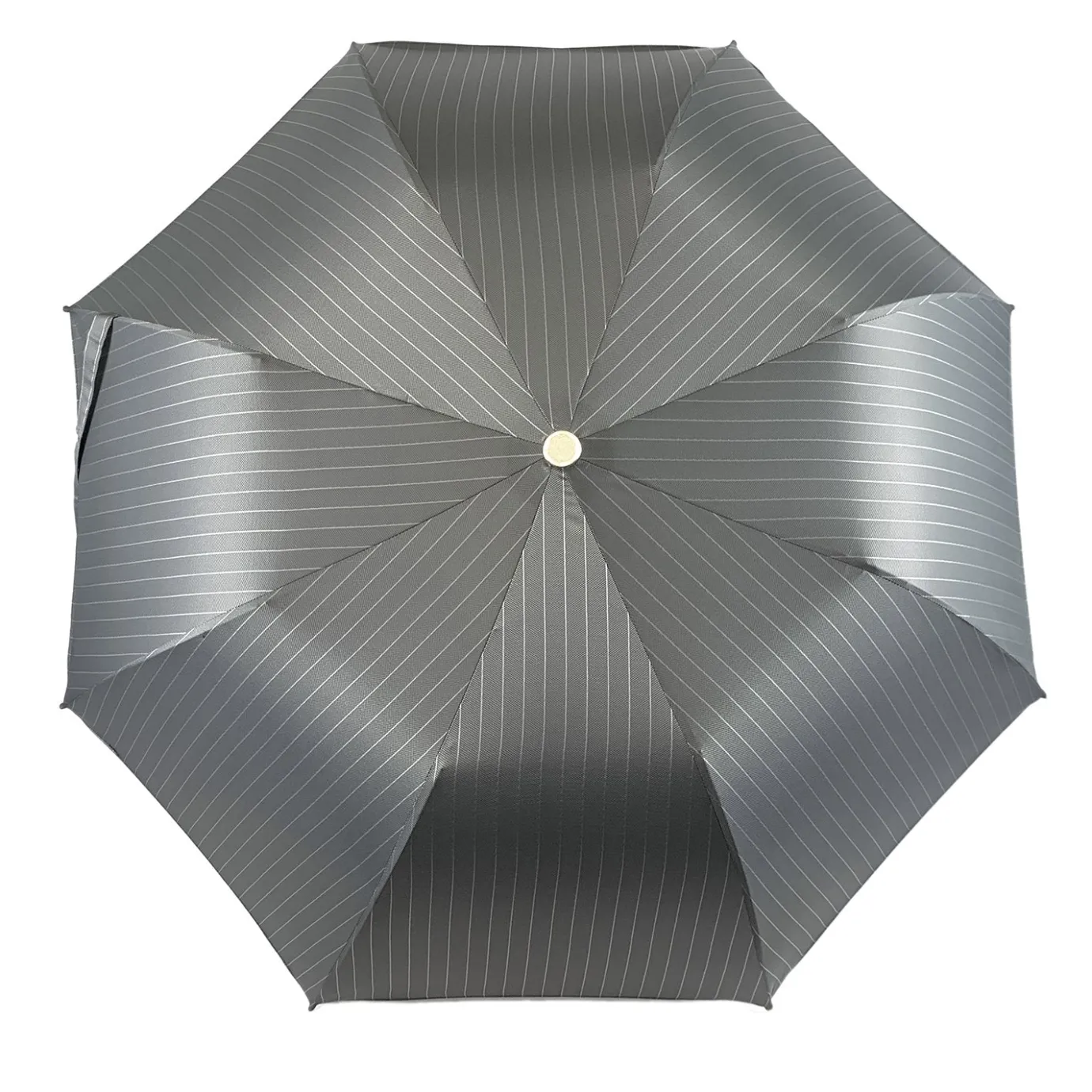 Il Marchesato Folding gray striped umbrella for men Online