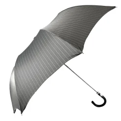 Il Marchesato Folding gray striped umbrella for men Online