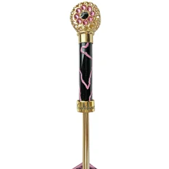 Il Marchesato Fuchsia umbrella with medallion and crystals New