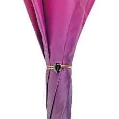 Il Marchesato Fuchsia umbrella with medallion and crystals New