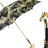 Il Marchesato Gold Horse Head Handle Umbrella – Elegant Equestrian Design Fashion