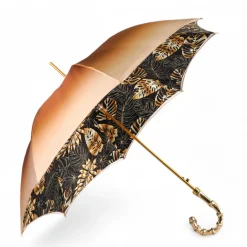 Il Marchesato Golden Bamboo Umbrella with Exquisite Botanical Lining Hot