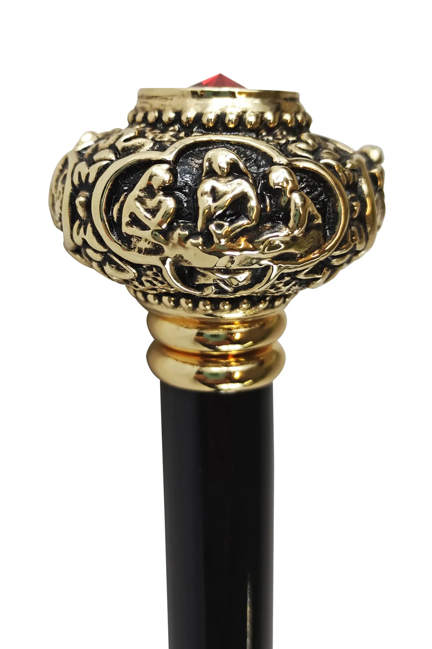 Il Marchesato Golden knob with Red crystal Fashion