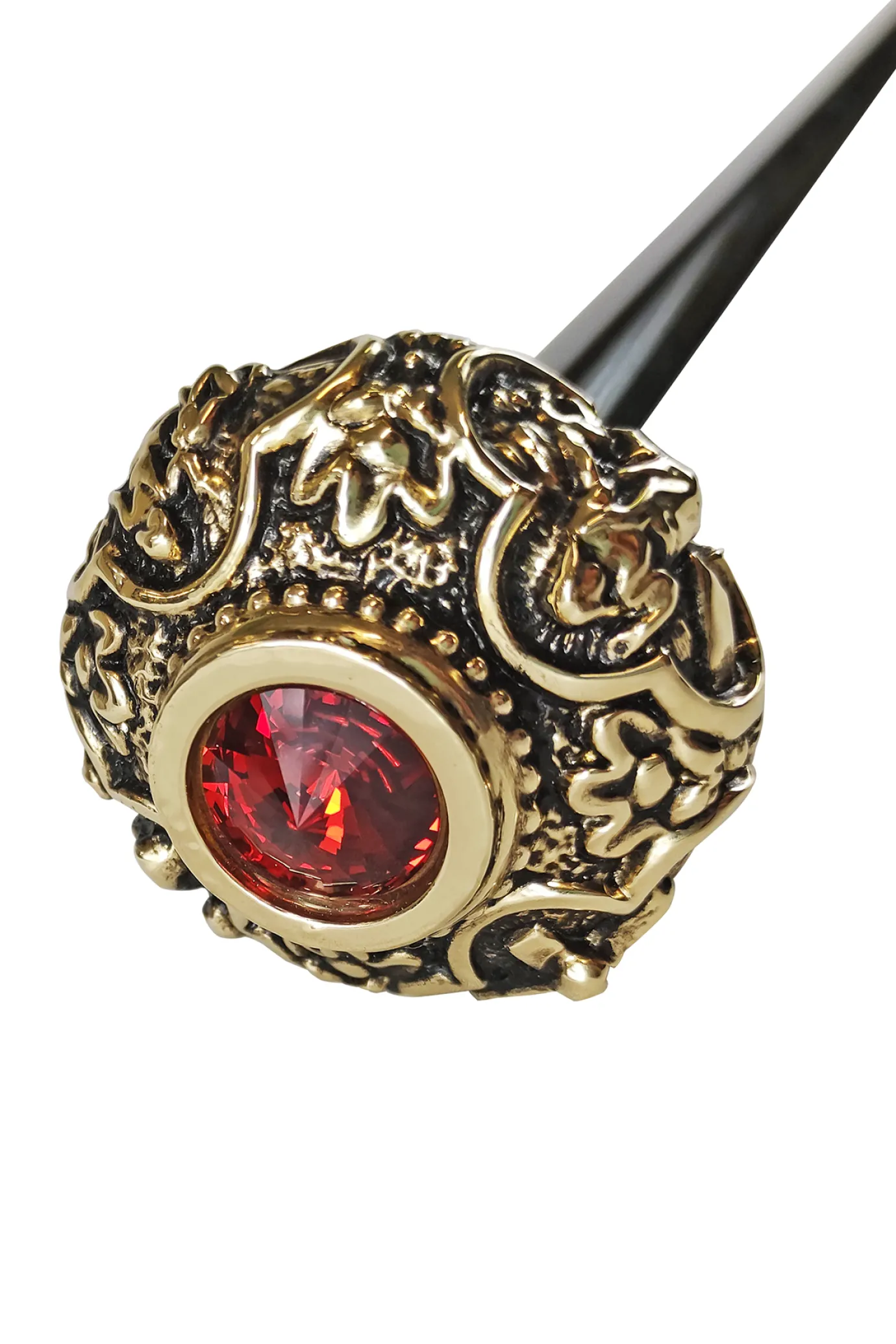 Il Marchesato Golden knob with Red crystal Fashion