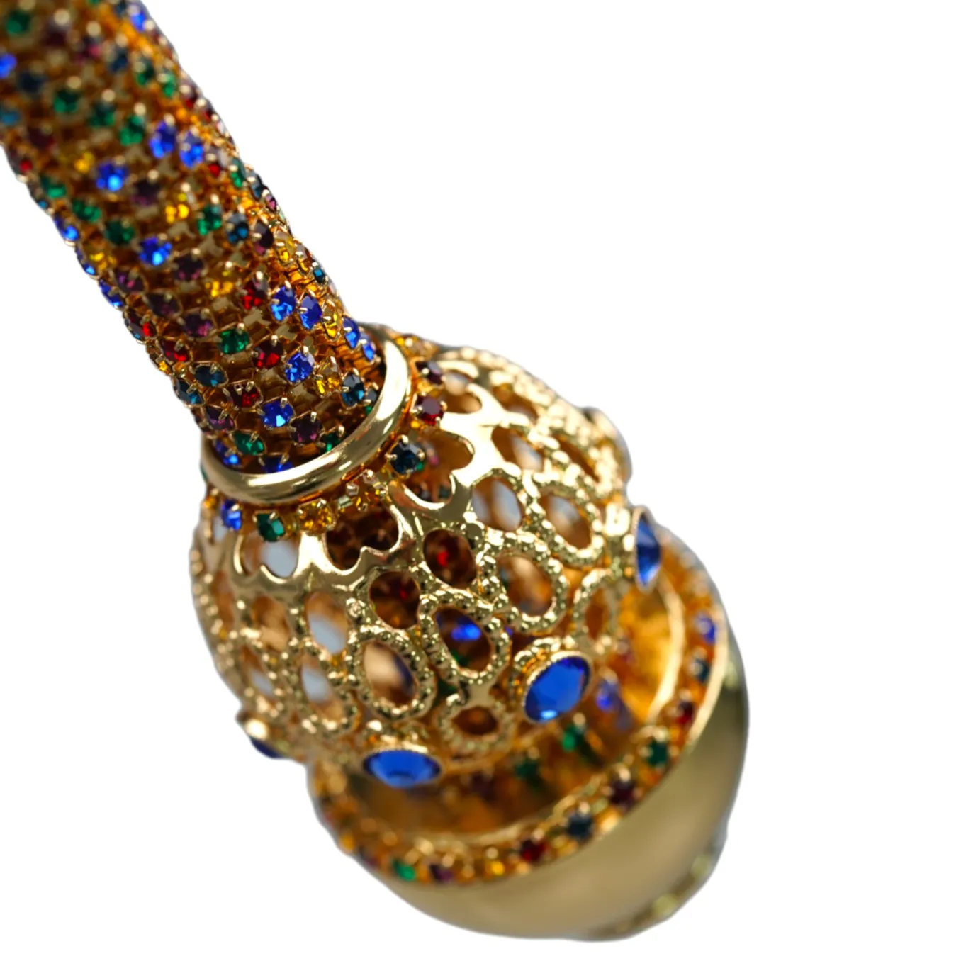Il Marchesato Golden Majesty: 24K Gold-Plated Walking Canes with Crystal Elegance New