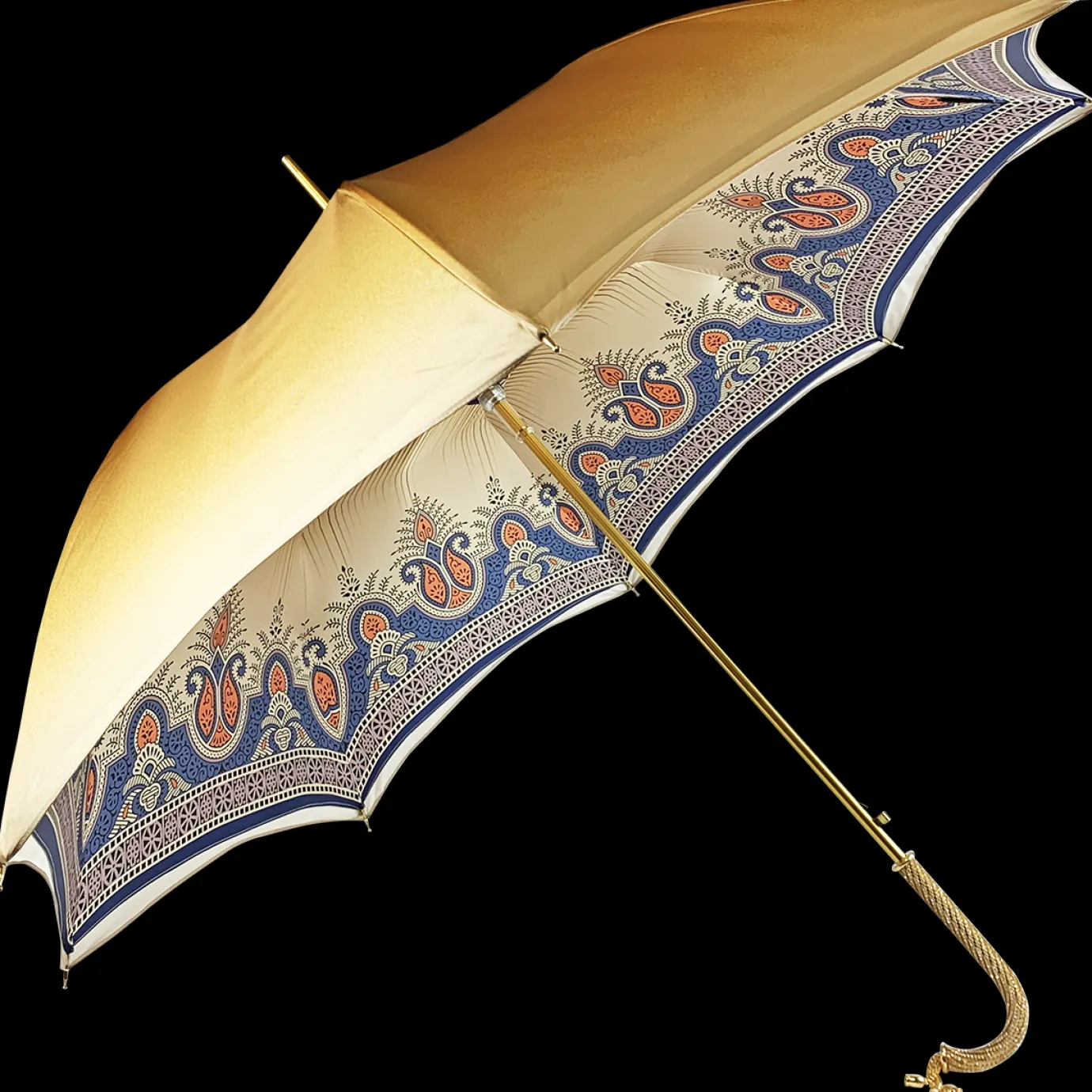 Il Marchesato Golden Umbrella in a Fancy design Discount