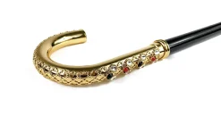 Il Marchesato Goldplated brass Handle - Luxury canes for men Discount