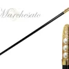 Il Marchesato Goldplated Curved Walking-stick with Pearls Online