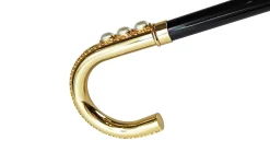 Il Marchesato Goldplated Curved Walking-stick with Pearls Online