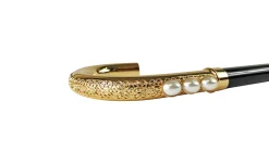 Il Marchesato Goldplated Curved Walking-stick with Pearls Online
