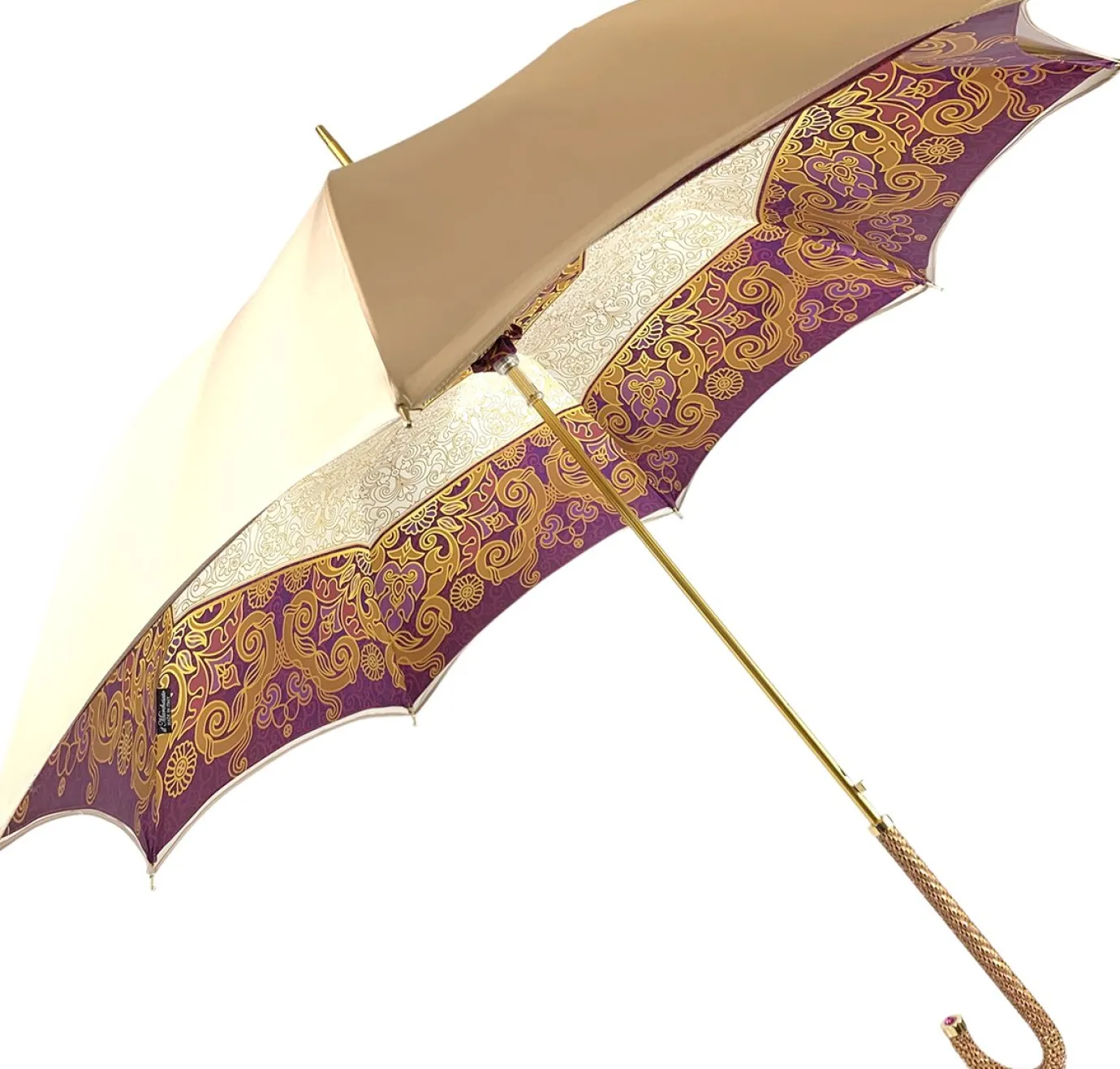 Il Marchesato Gorgeous Cream Color Umbrella With Double Fabric Online