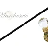 Il Marchesato Gorgeous Emerald Walking Stick - Big Swarovski Stone Best