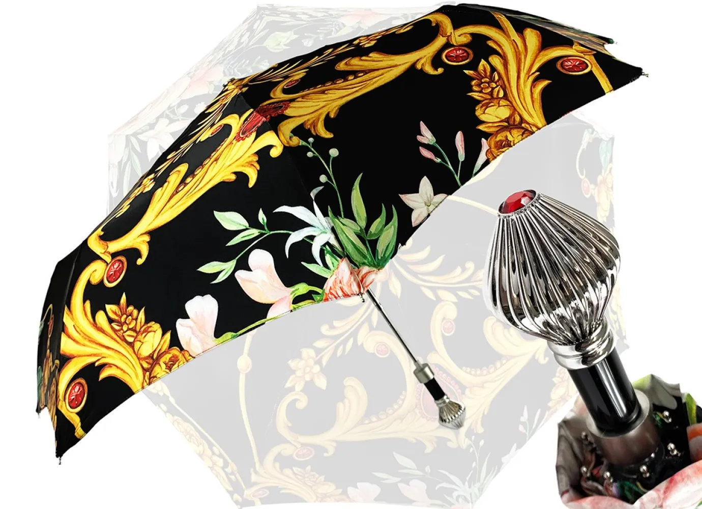 Il Marchesato Gorgeous Handmade Folding Women's Umbrella Fashion