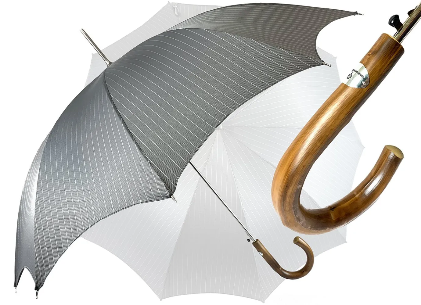 Il Marchesato Gray striped umbrella New