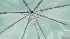 Il Marchesato Green Flower Ladies Folding Umbrella With Luxury Handle Best