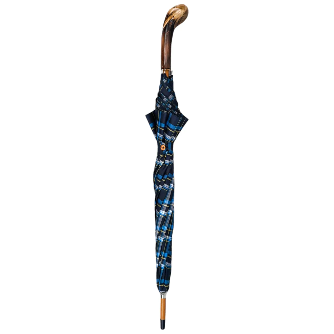 Il Marchesato Handcrafted Cotton Umbrella - Natural Chestnut Root Handle Designer Hot