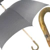 Il Marchesato Handcrafted Grey Umbrella - Natural Ash Wood-Handle Clearance