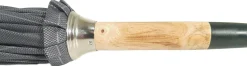 Il Marchesato Handcrafted Grey Umbrella - Natural Ash Wood-Handle Clearance
