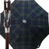 Il Marchesato Handcrafted Leather Seat Umbrella- Black Watch Tartan Sale