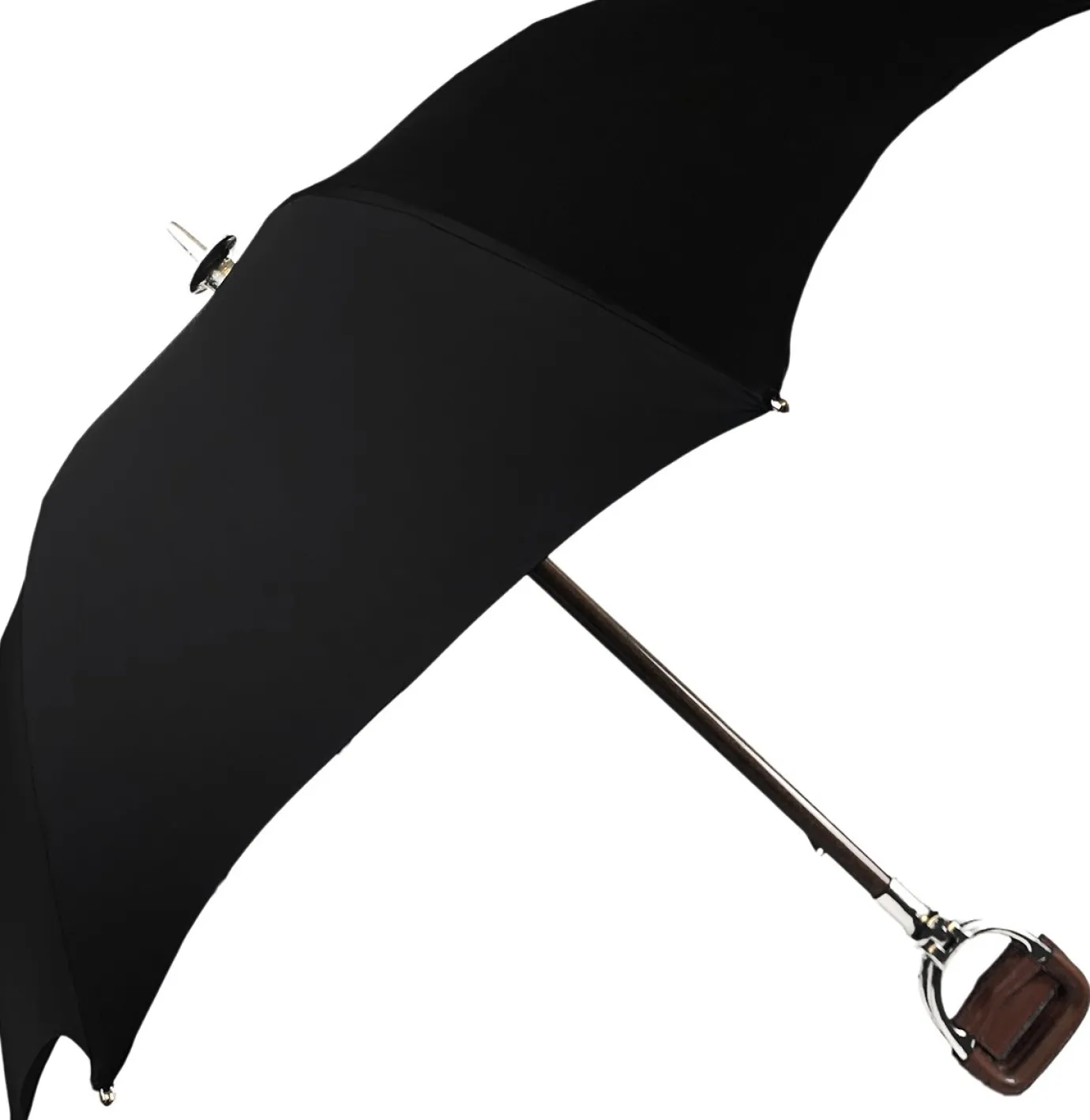 Il Marchesato Handcrafted Leather Seat Umbrella - Black Color Outlet