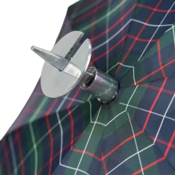 Il Marchesato Handcrafted Leather Seat Umbrella- Tartan design Outlet