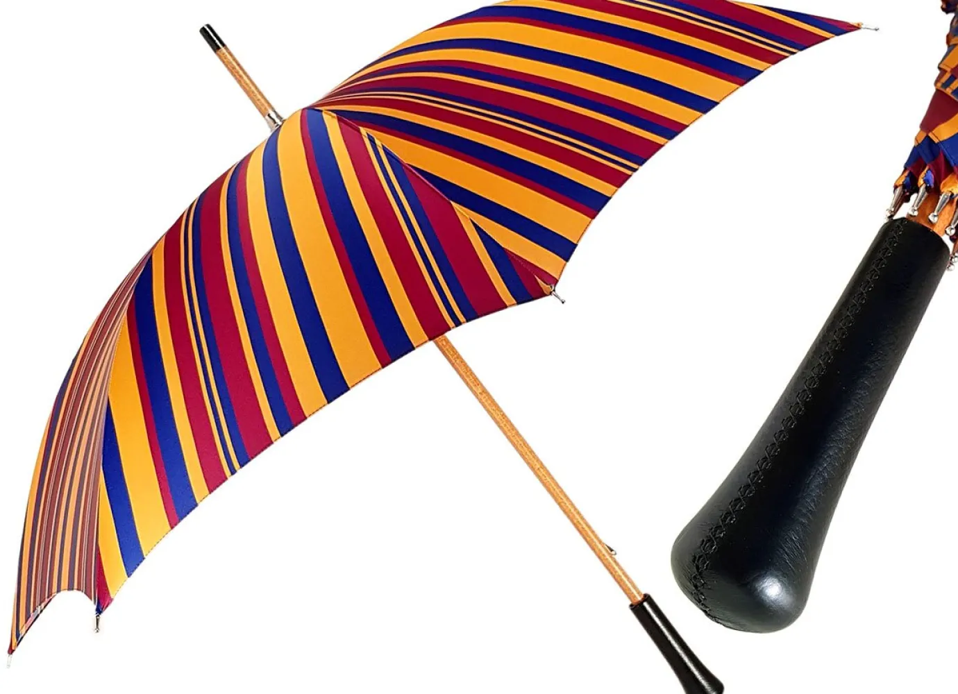 Il Marchesato Handcrafted Multi-Color Striped Umbrella Clearance