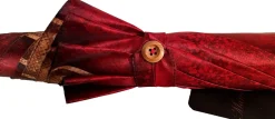 Il Marchesato Handcrafted Umbrella - Striped Red And Cream - Shaded Colors - Malacca Online