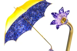 Il Marchesato Handcrafted Umbrella with 24K Gold-Plated Hand-Painted Metal Flower Ha Sale