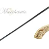 Il Marchesato Hand-engraved metal Walking stick - 24K goldplated Clearance