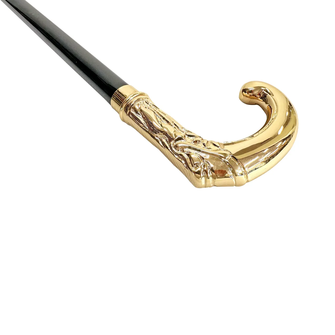Il Marchesato Hand-engraved metal Walking stick - 24K goldplated Outlet