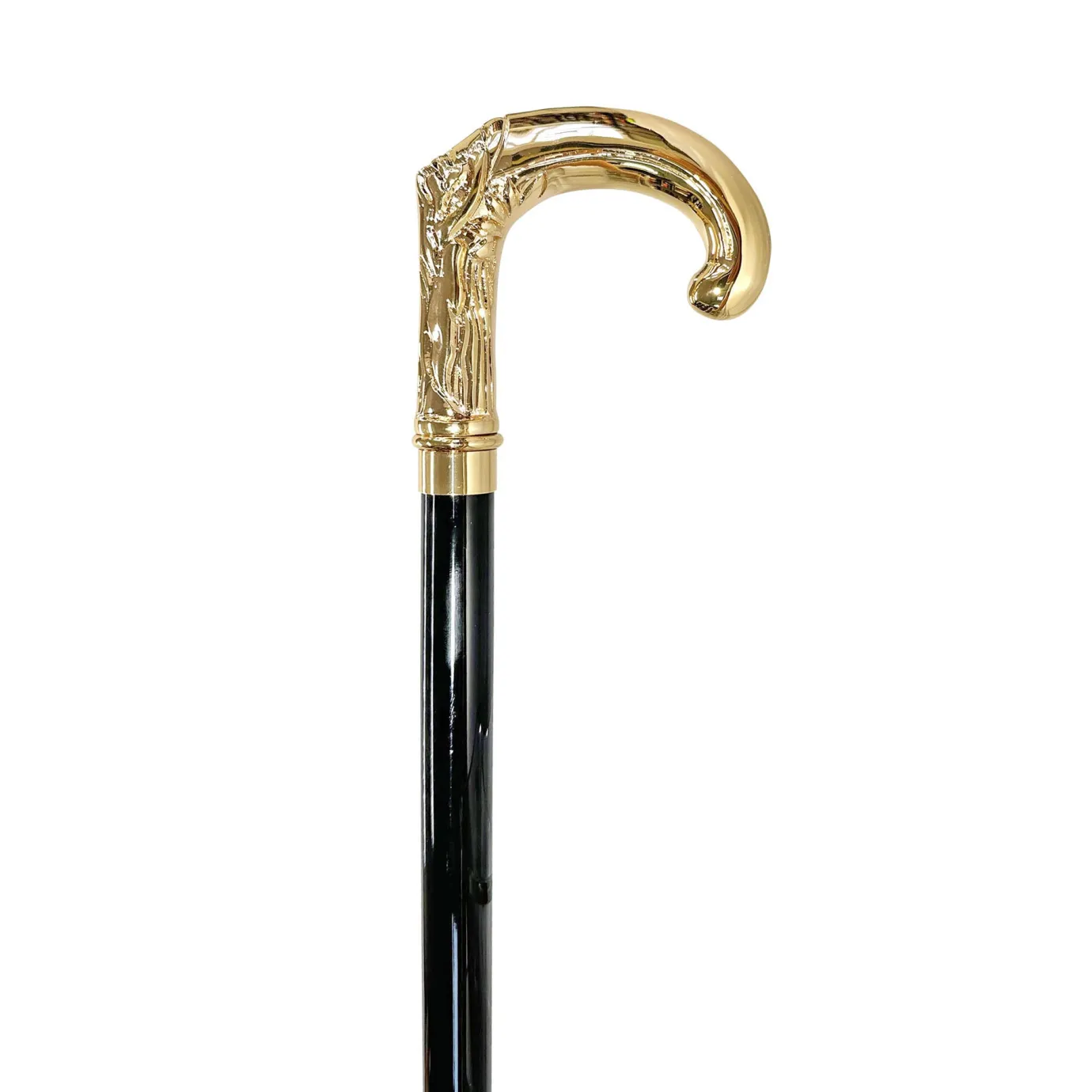 Il Marchesato Hand-engraved metal Walking stick - 24K goldplated Outlet