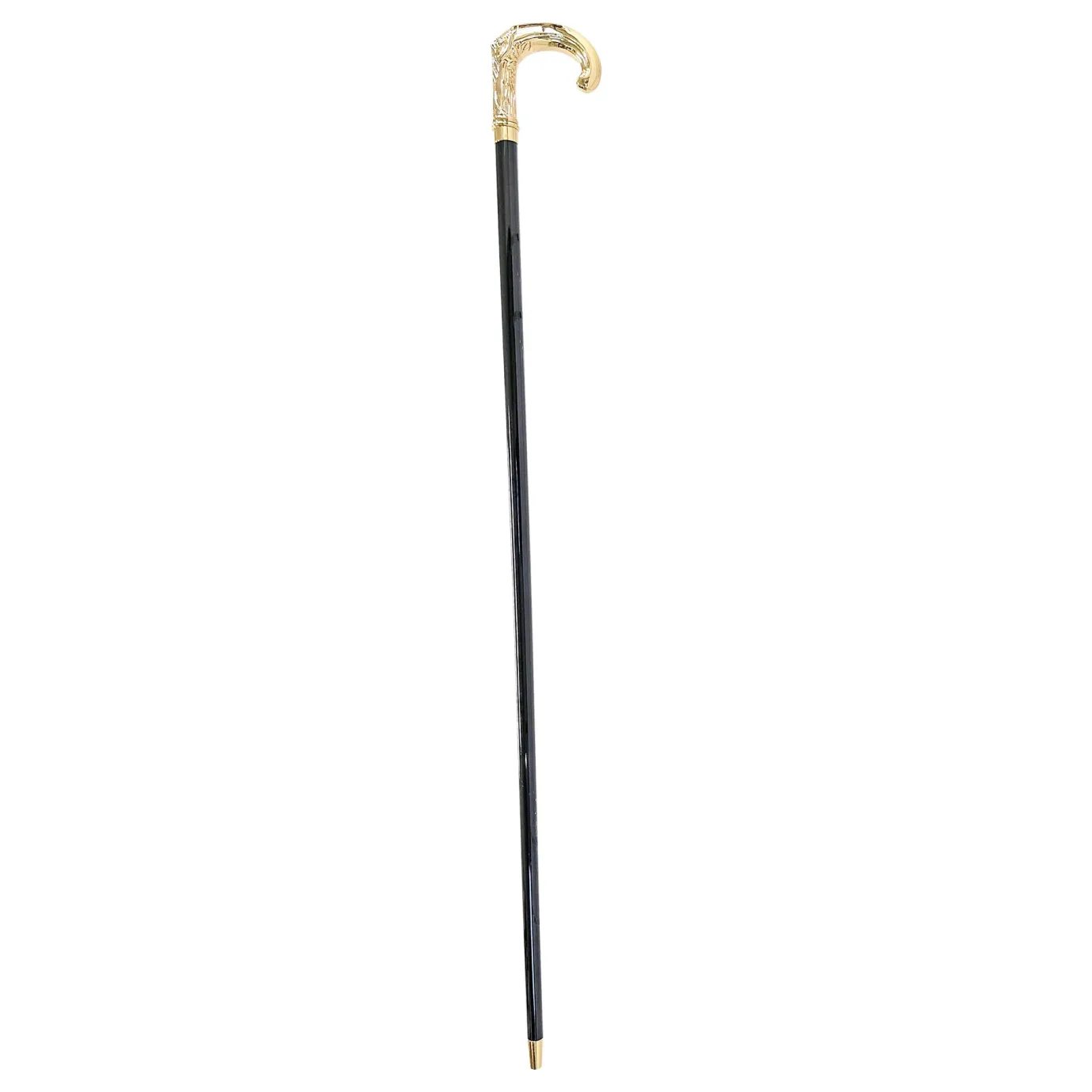 Il Marchesato Hand-engraved metal Walking stick - 24K goldplated Outlet