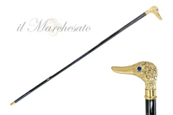 Il Marchesato Handmade Duck Walking stick - 24K gold-plated Sale