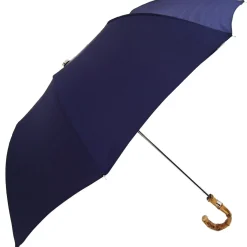 Il Marchesato Handmade Men's Compact Umbrella in a Blue Color Fashion
