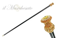 Il Marchesato Handmade milord Cane with Orange crystals Discount