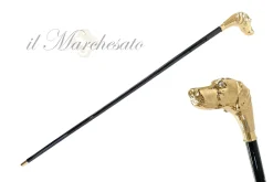 Il Marchesato Handmade Pointer dog Walking stick - 24K gold-plated Discount