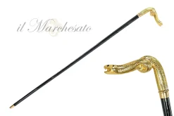 Il Marchesato Handmade Snake Walking stick - 24K gold-plated New