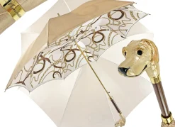 Il Marchesato Handmade umbrella with hand-enamelled Dog and Elegant design Discount