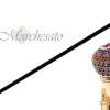 Il Marchesato Handmade Walking stick jewel with tricolor crystals Sale