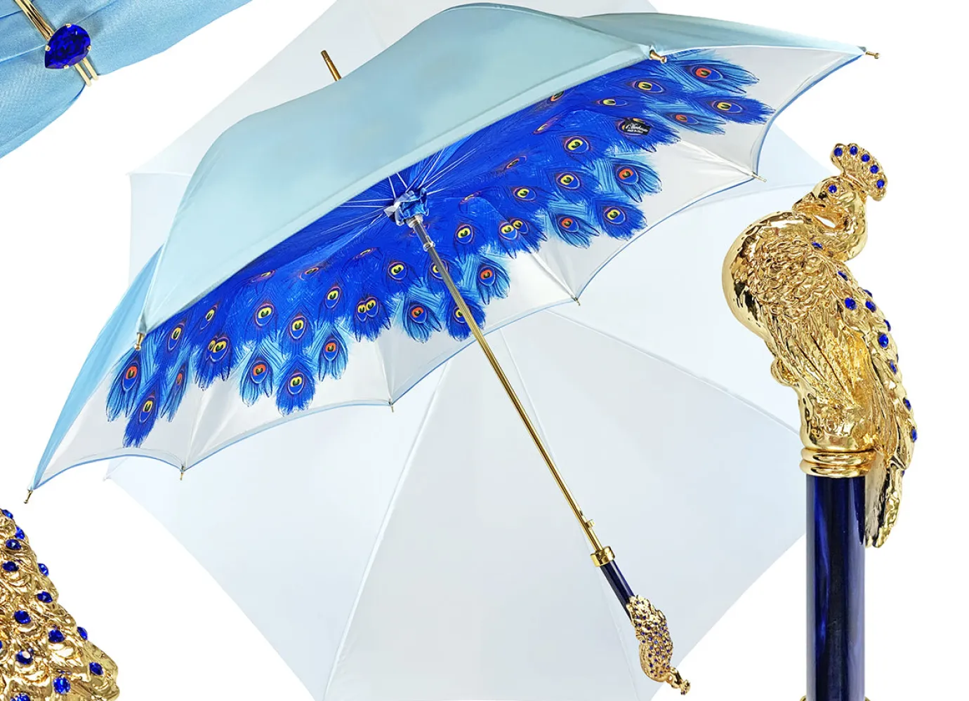 Il Marchesato Blue Peacock Umbrella Online