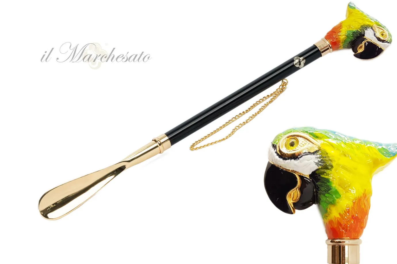 Il Marchesato Gold plated shoehorn Online