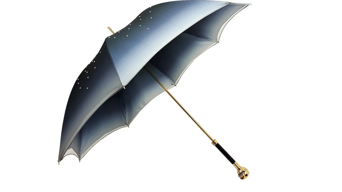 Il Marchesato Gold Skull Umbrella New