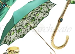 Il Marchesato Handmade Ladies Flowered Umbrella in Green Color Online