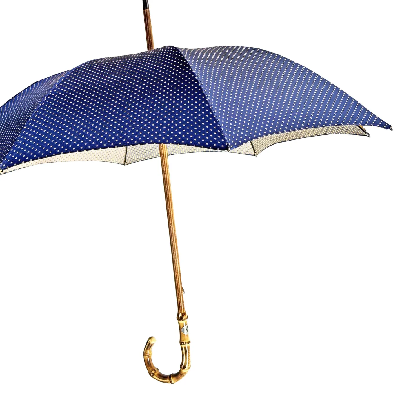 Il Marchesato Handmade Whanghee Bamboo-Gentlemen's Umbrella with dots Fashion