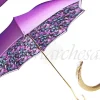 Il Marchesato Ladies Flower Umbrella in Violet with Turquoise Flower Online