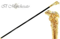 Il Marchesato Lux Frog Cane Encrusted with Hundreds Cristals Fashion