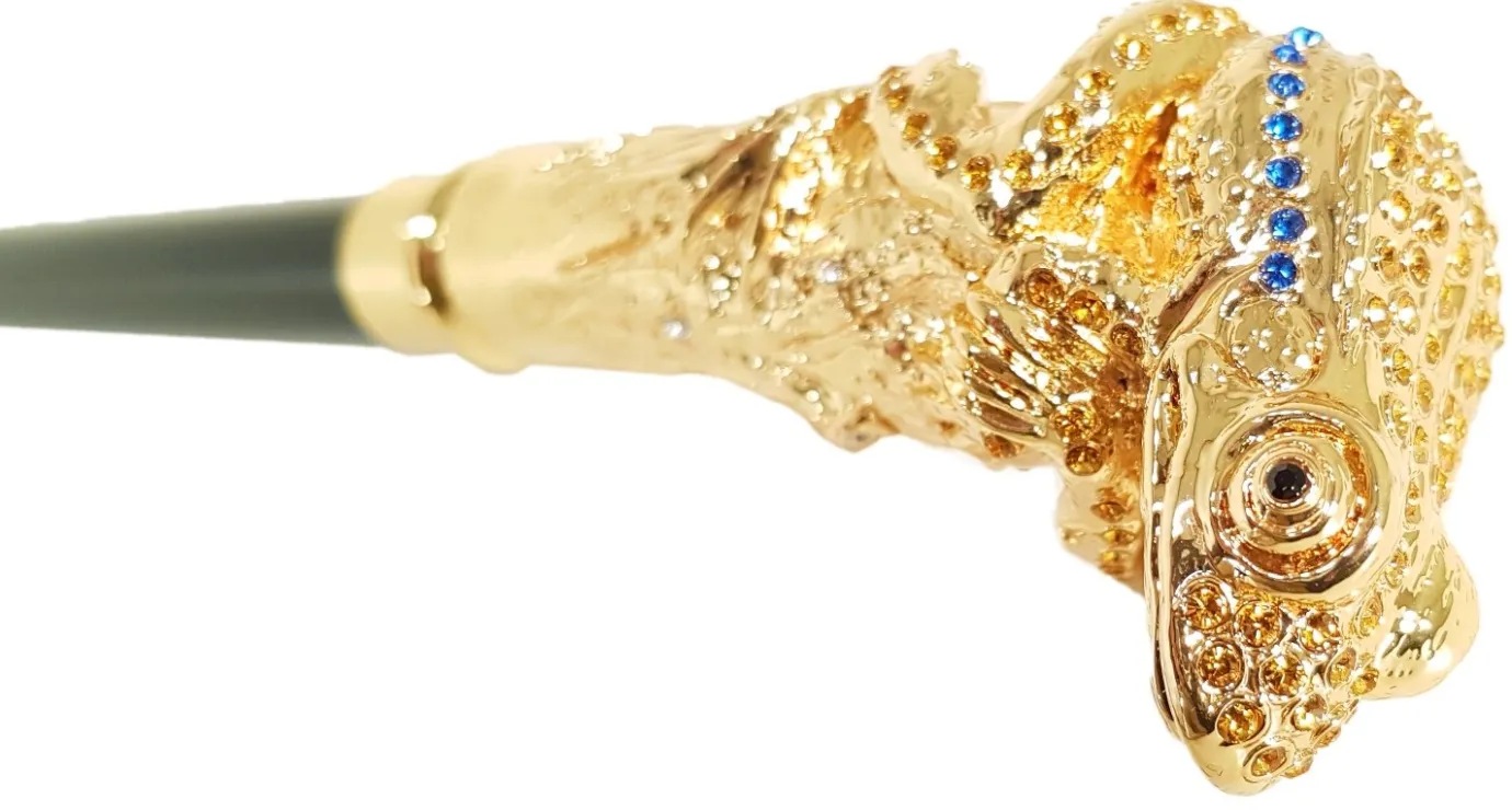 Il Marchesato Lux Frog Cane Encrusted with Hundreds Cristals Fashion